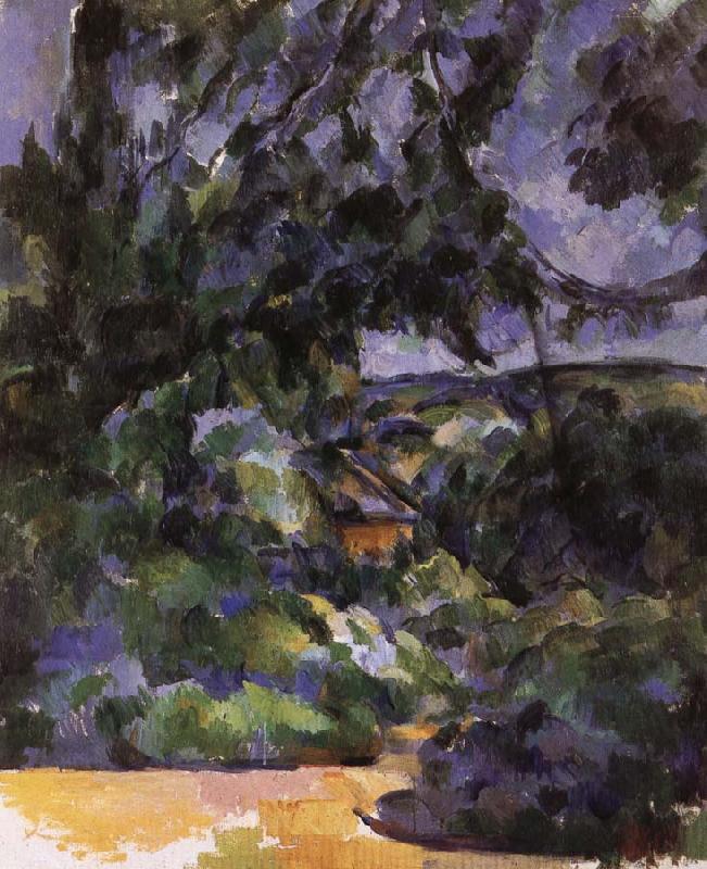 Paul Cezanne blue landscape